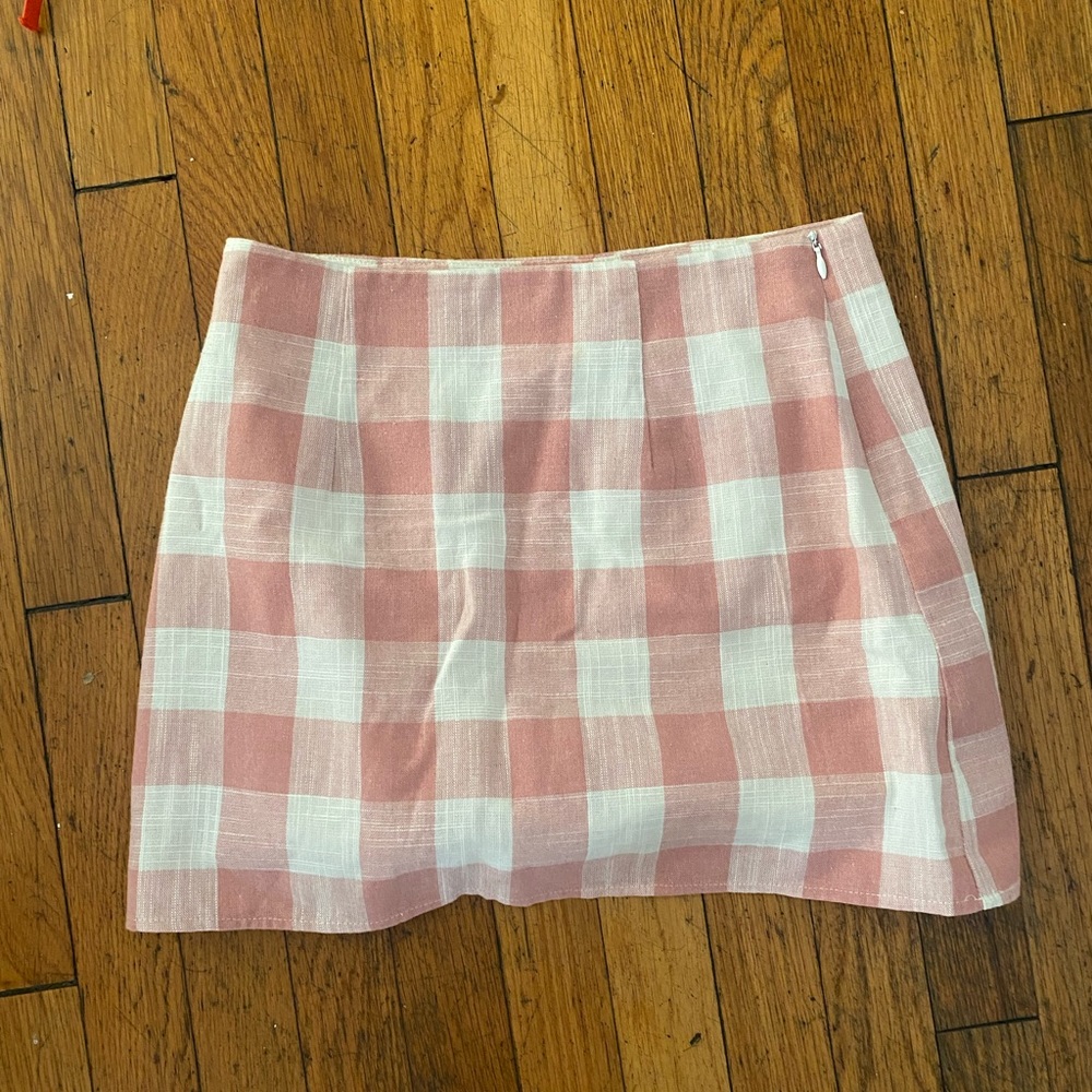 Plaid Pink Skirt